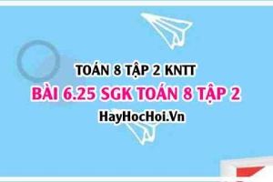Bài 6.25 SGK Toán 8 Tập 2 Kết nối tri thức